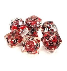 Old School Dice & Accesories Infused: Red Butterfly w/ Black