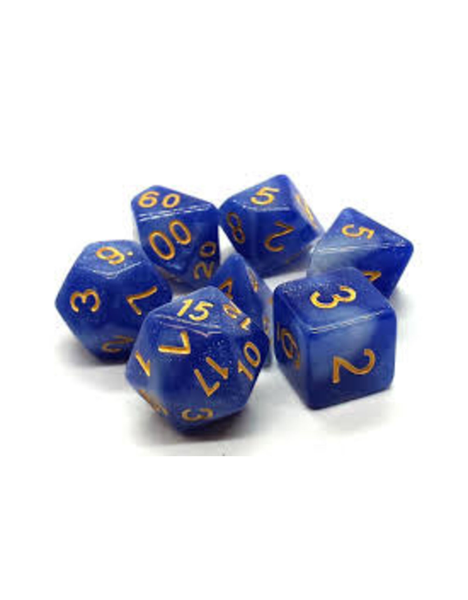 Old School Dice & Accesories Galaxy Blue & White