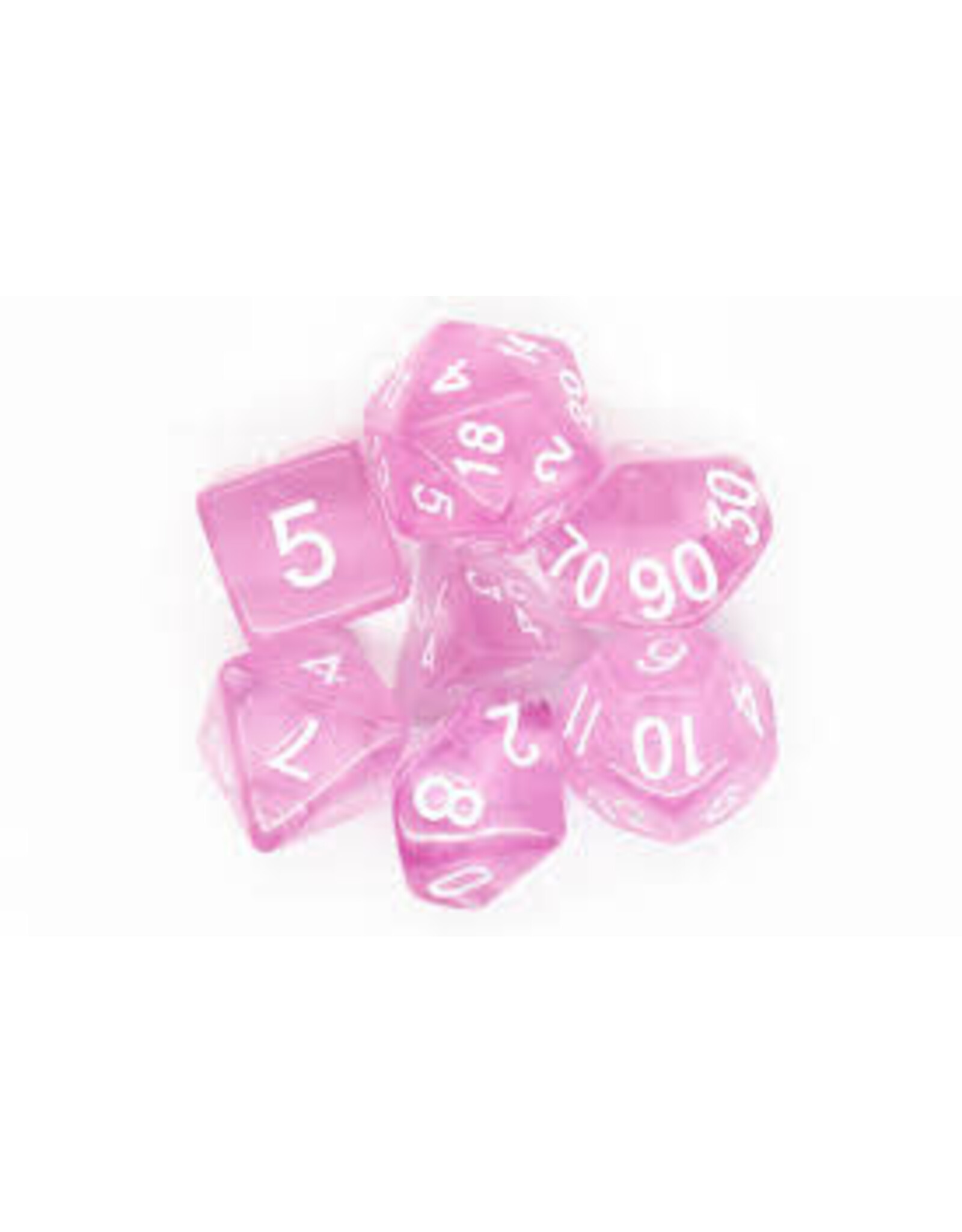 Old School Dice & Accesories Translucent Pink