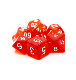 Old School Dice & Accesories Translucent Red