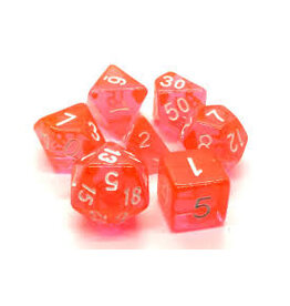 Old School Dice & Accesories Translucent Orange