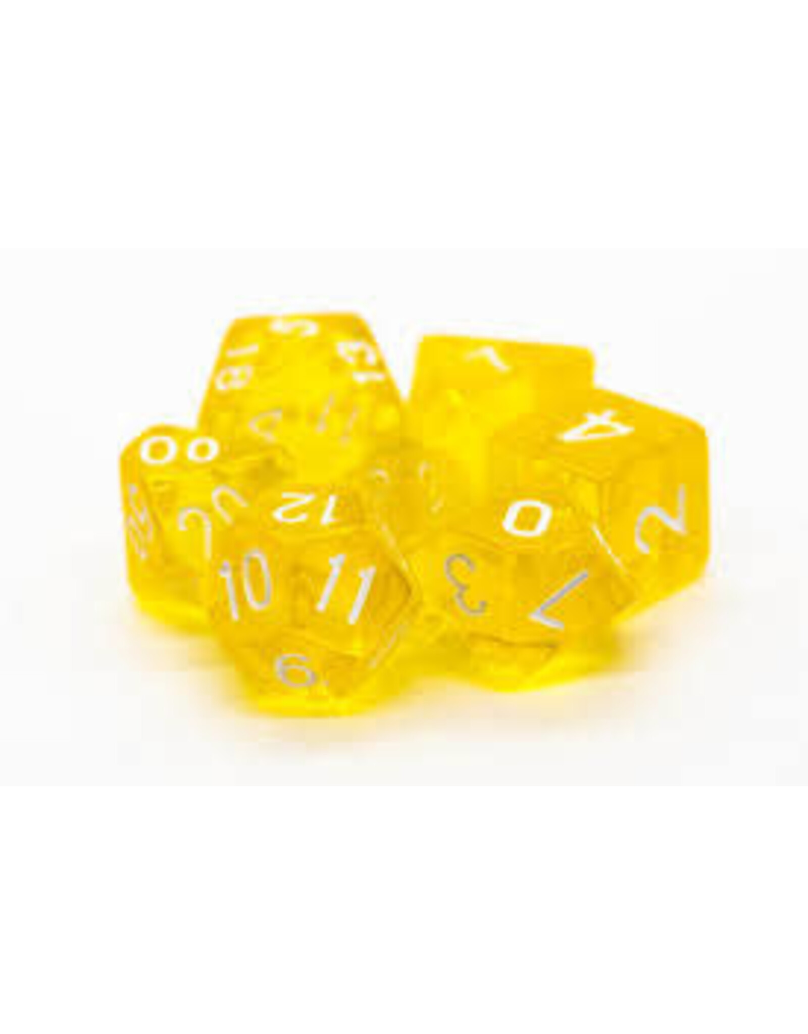 Old School Dice & Accesories Translucent Yellow