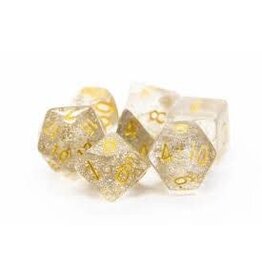 Old School Dice & Accesories Sparkle Translucent Clear