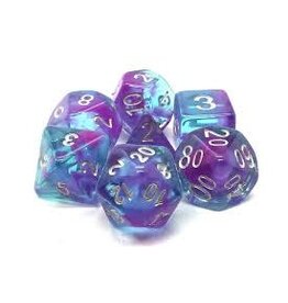 Old School Dice & Accesories Nebula Purple & Blue