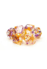 Old School Dice & Accesories Nebula Purple & Orange