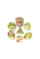 Old School Dice & Accesories Nebula Rose Red & Green