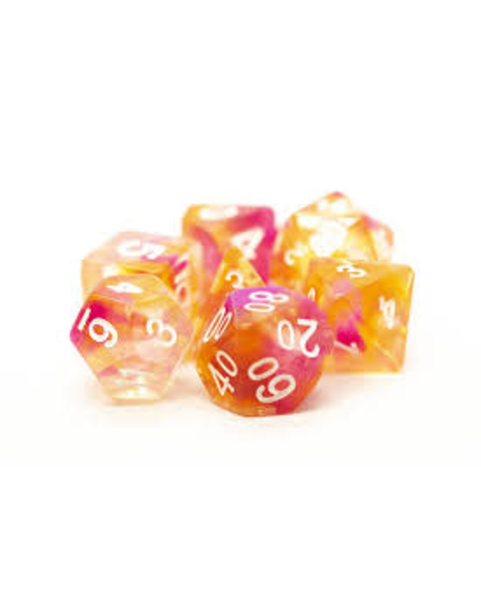 Old School Dice & Accesories Odyssey Orange & Pink