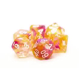 Old School Dice & Accesories Odyssey Orange & Pink