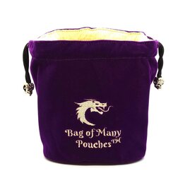 Old School Dice & Accesories Bag of Many Pouches: Purple