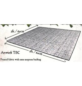 Flagstone Floor Gaming Mat 2x2