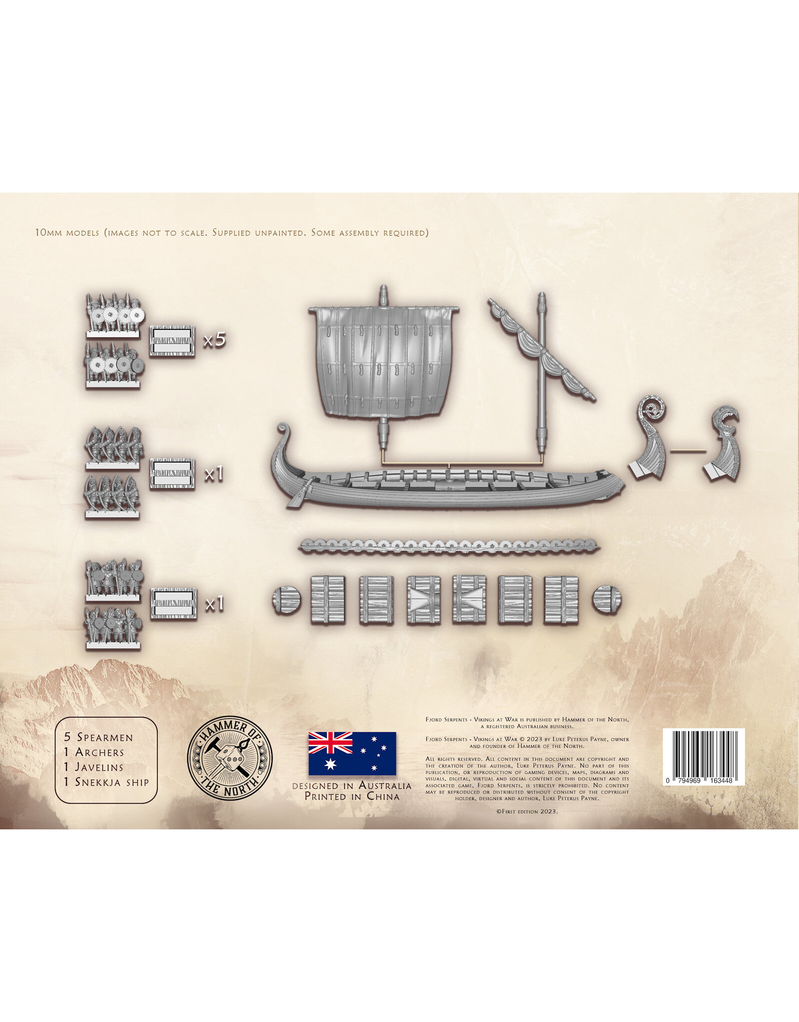 Hammer of the North Fjord Serpents Snekkja Longship Booster Set