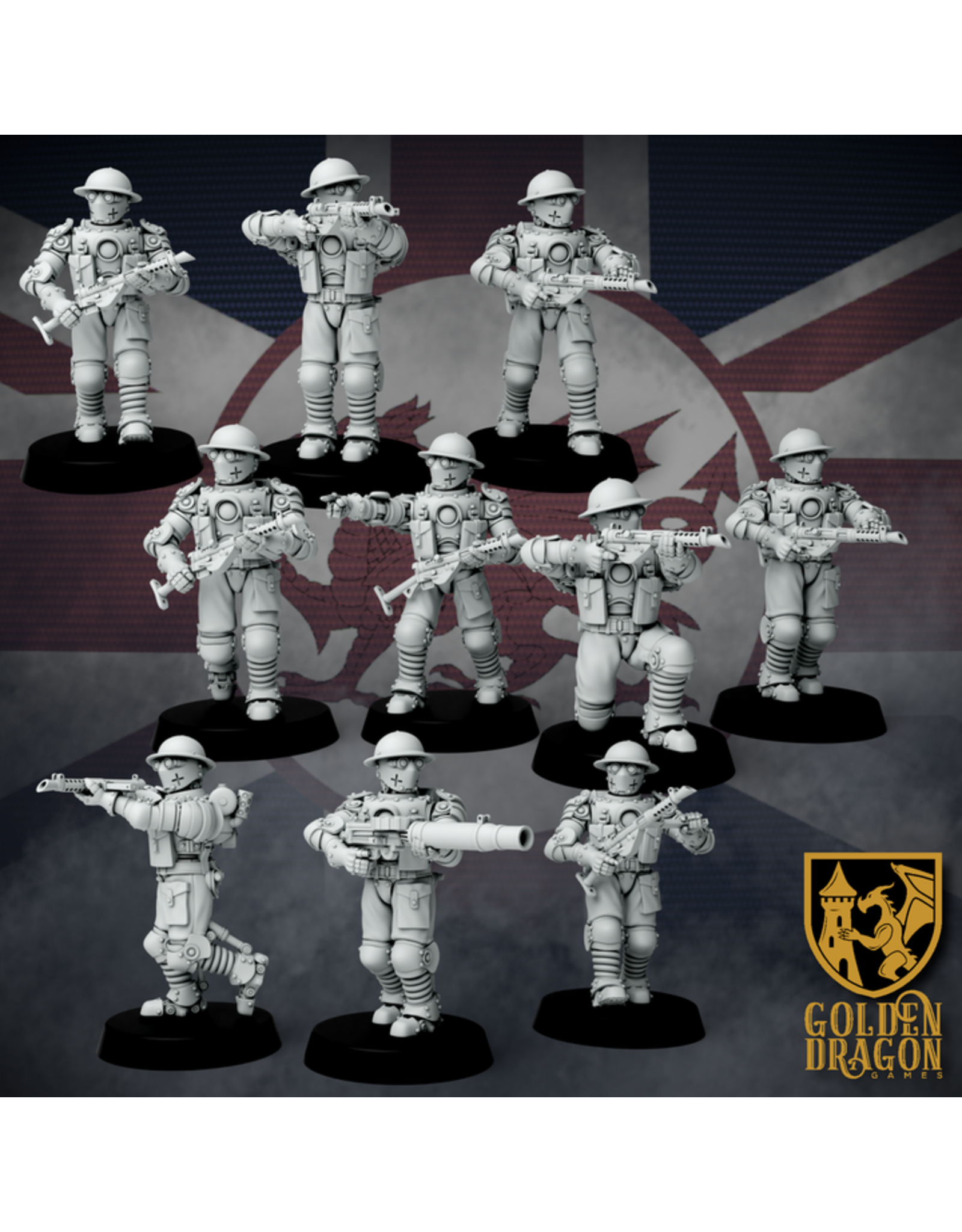 Golden Dragon Games British Empire - Automaton SMG Infantry
