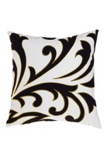 Evergreen Enterprises Black & White Scroll Outdoor Pillow