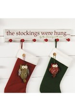 Evergreen Enterprises The Stockings Were Hung Wooden Mantel Sign