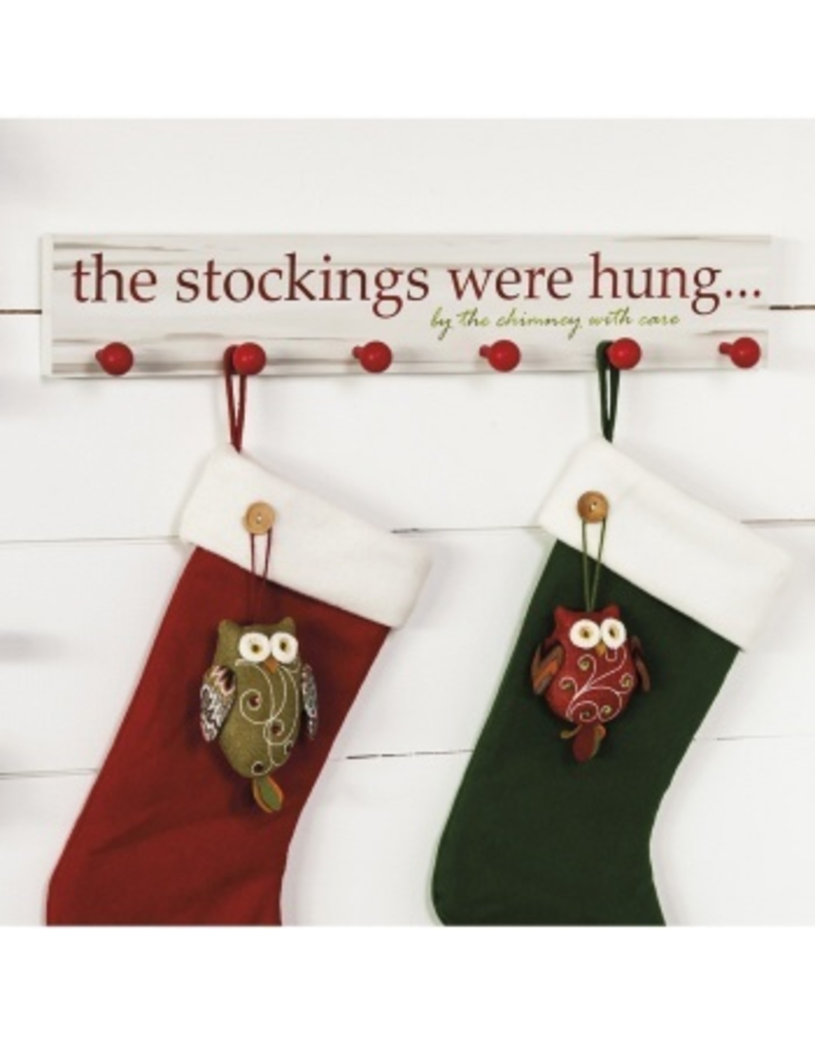 Evergreen Enterprises The Stockings Were Hung Wooden Mantel Sign