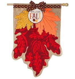 Evergreen Enterprises Fall Leaves House Burlap Flag