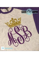 Miche Designs MONOGRAM INITIAL WITH CROWN PLAIN