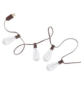 Evergreen Enterprises Edison Bulb Patio Lights, Plug In