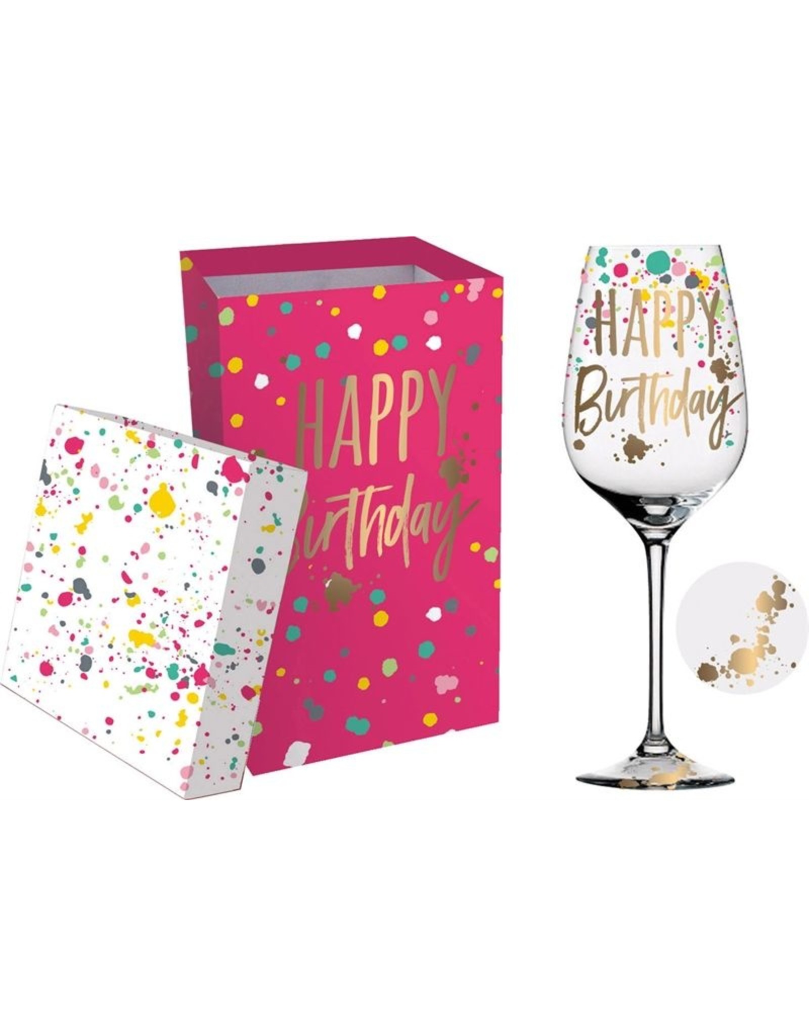 birthday wine glasses