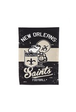 Evergreen Enterprises New Orleans Saints Vintage Linen Garden Flag