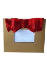 Mainstreet Collection Gold-Red Metallic Bow Frame