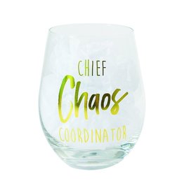 Mary Square Stemless CHIEF COORDINATOR Wine Glass