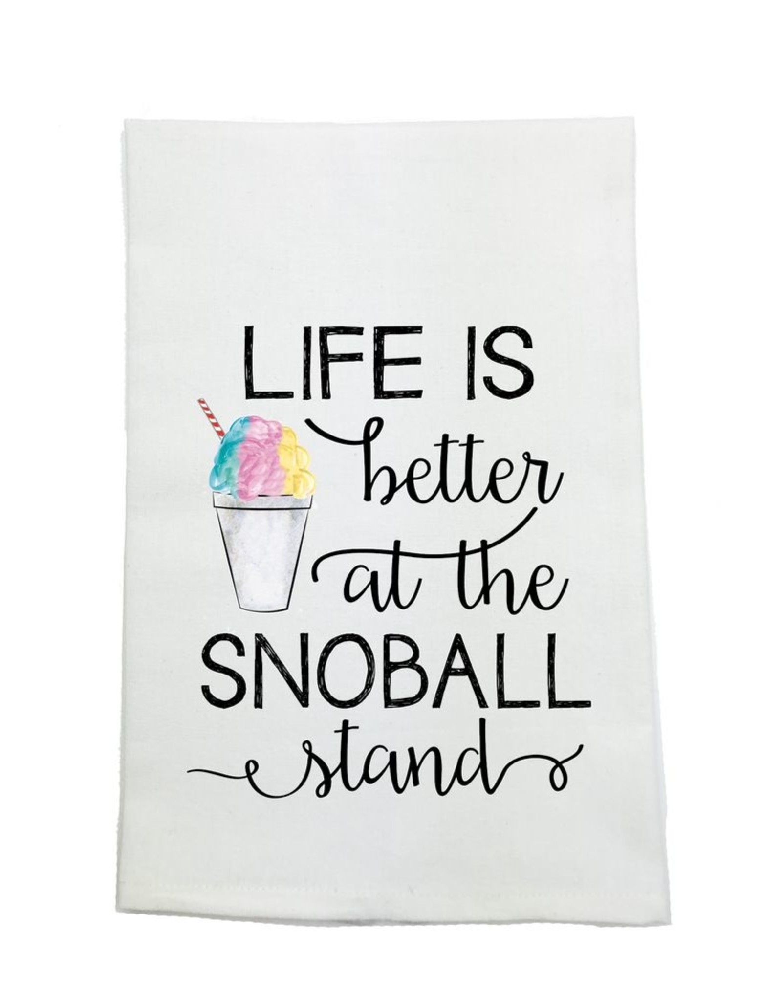 Nola Tawk Life Is Better Snoball Kitchen Towel