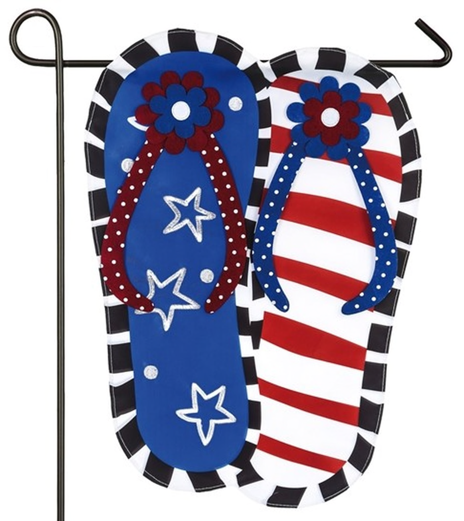 patriotic flip flops