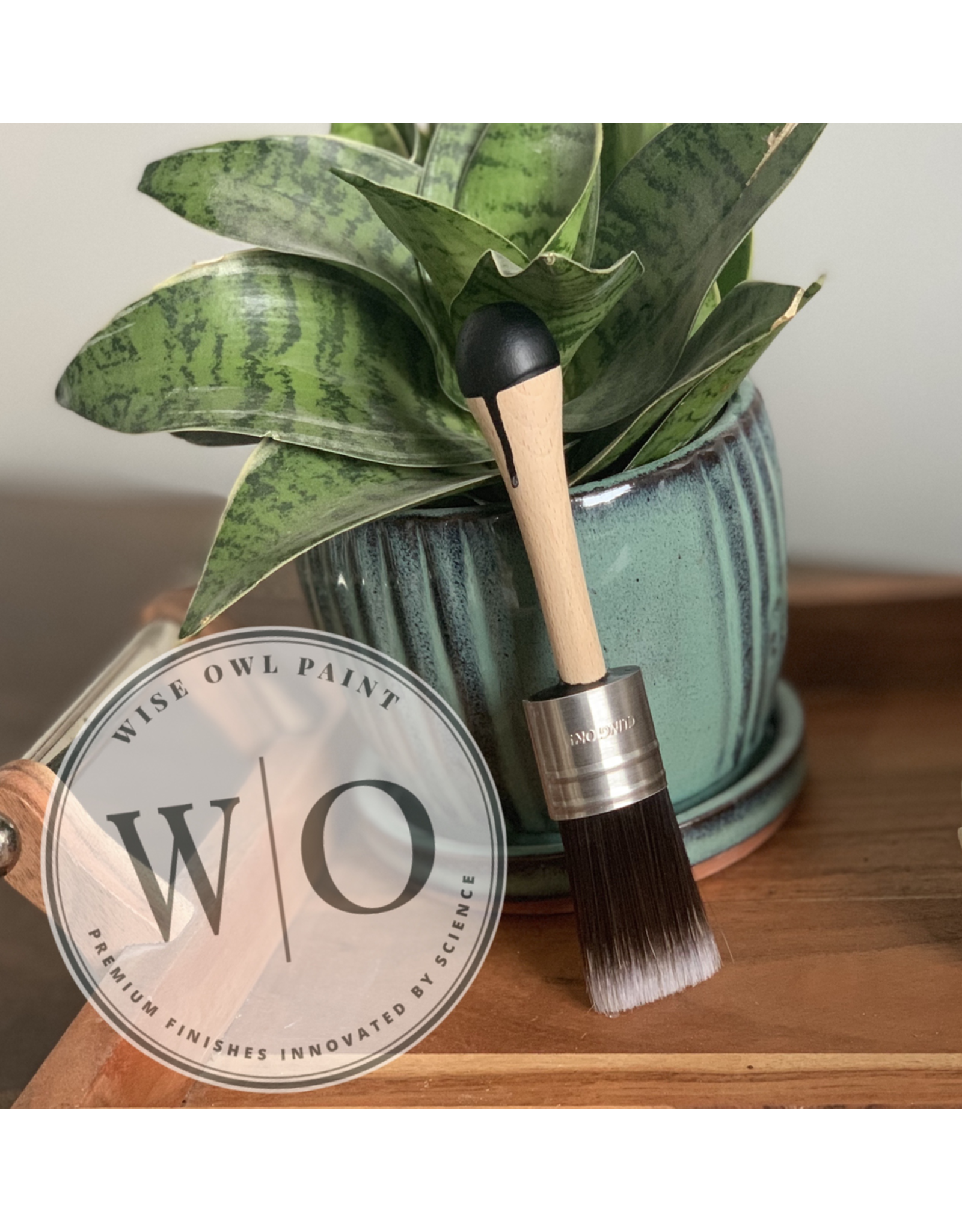 Wise Owl Paint Cling On! Short Handle Flat Brush(S30)