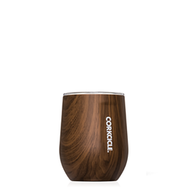 Corkcicle Stemless - 12oz Walnut