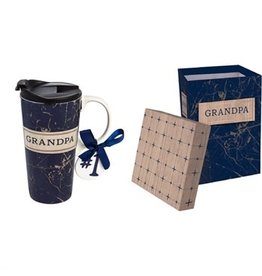 Evergreen Enterprises Ceramic Travel Cup w/box-Best Grandpa Ever