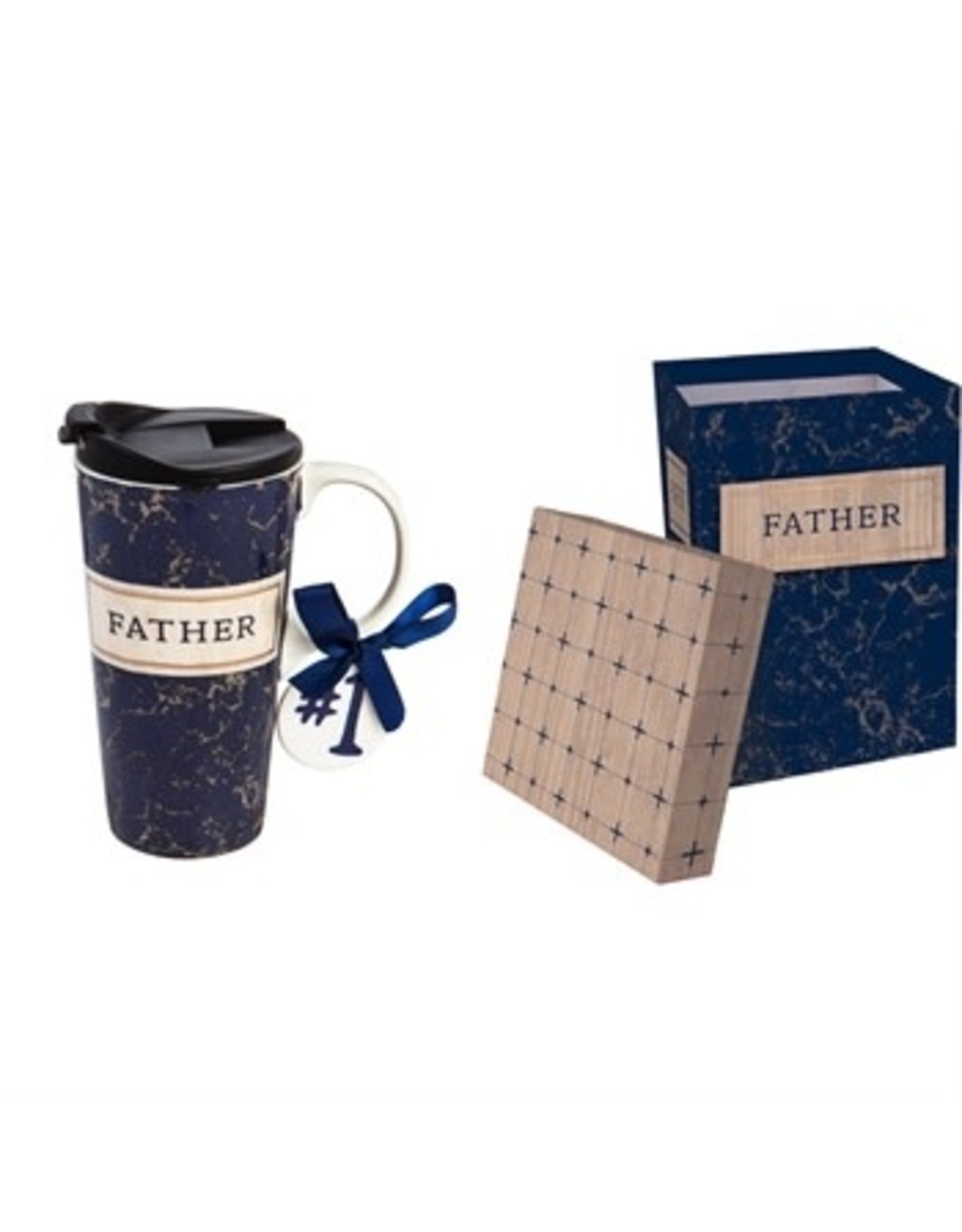 Evergreen Enterprises Ceramic Travel Cup w/box-Best Father Ever