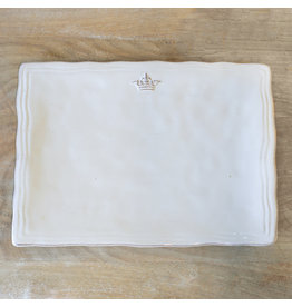 The Royal Standard Antique White Crown Platter,11.5x8.5