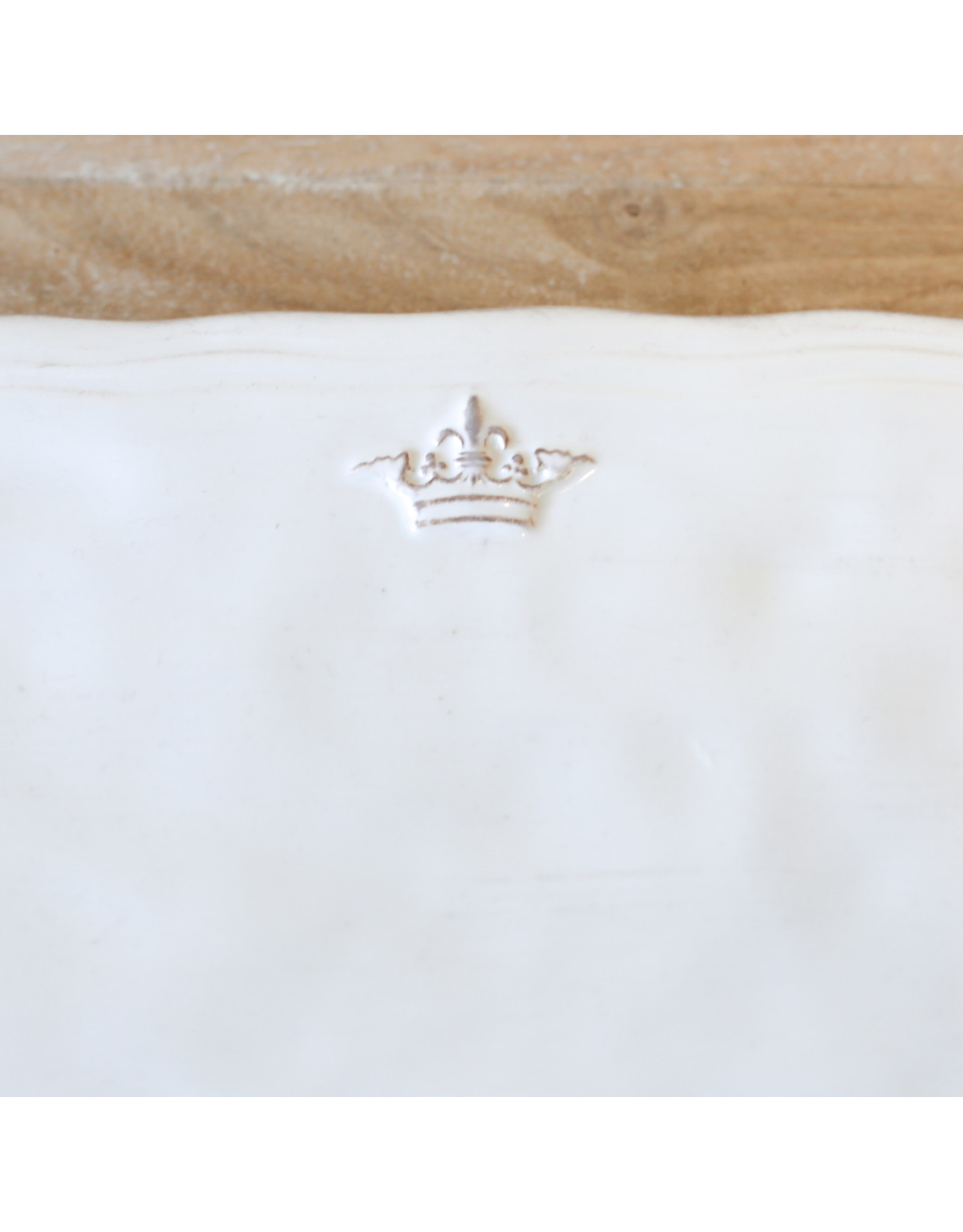 The Royal Standard Antique White Crown Platter,11.5x8.5