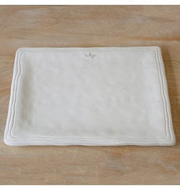 The Royal Standard Antique White Crown Platter, 15.5 x 11