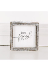 Adams & Co. Best Friend Ever Framed Wooden Sign Adams & Co. Best Friend Ever Framed Wooden Sign