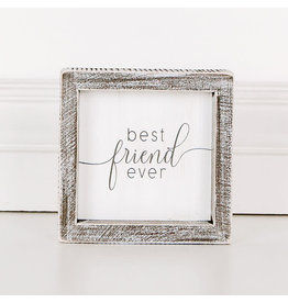 Adams & Co. Best Friend Ever Framed Wooden Sign