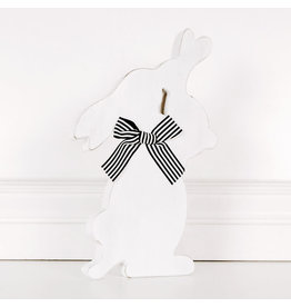 Adams & Co. Mom and Chld Bunny Wooden Sign
