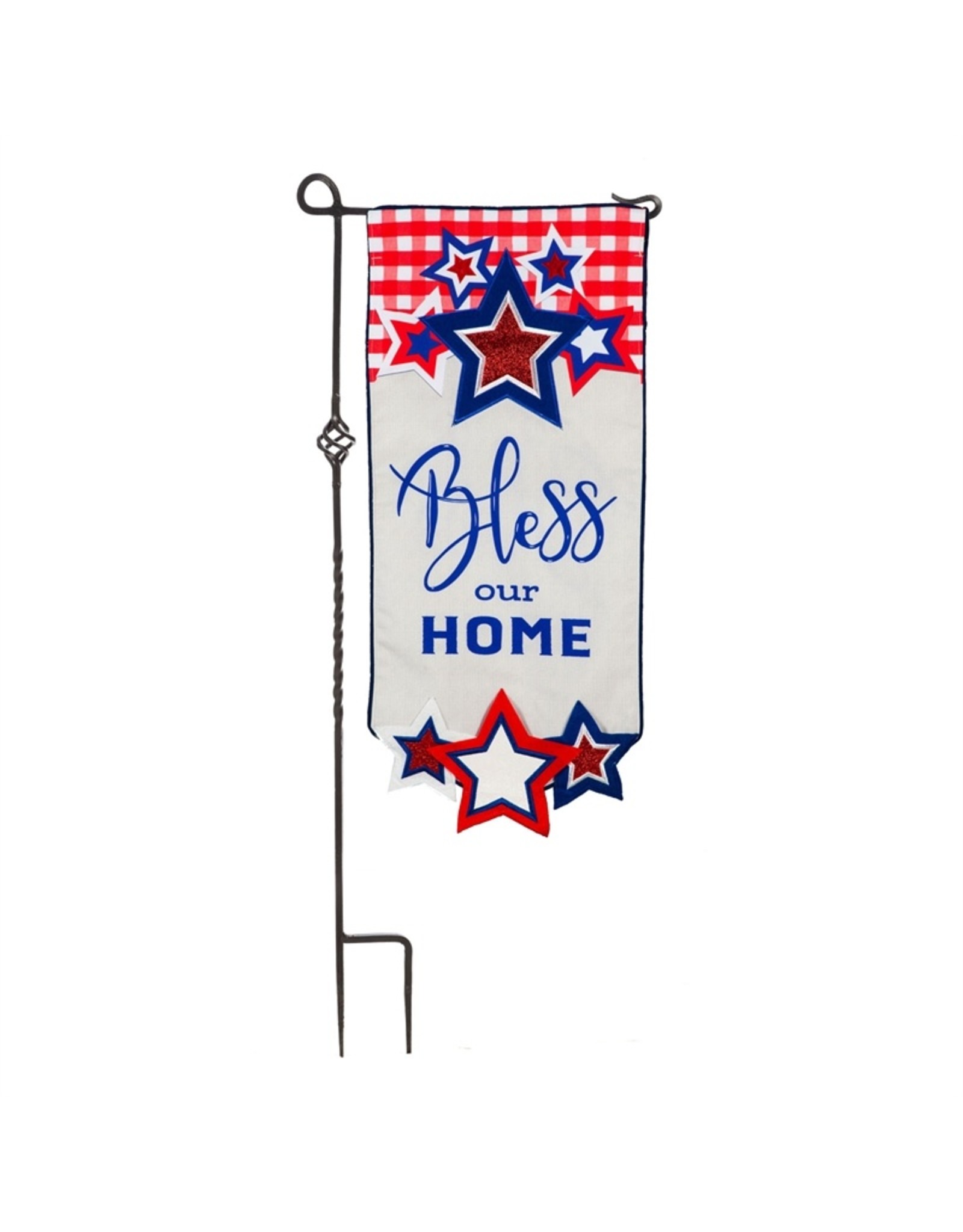 Evergreen Enterprises Americana Bless Our Home Everlasting Impressions Textile Décor