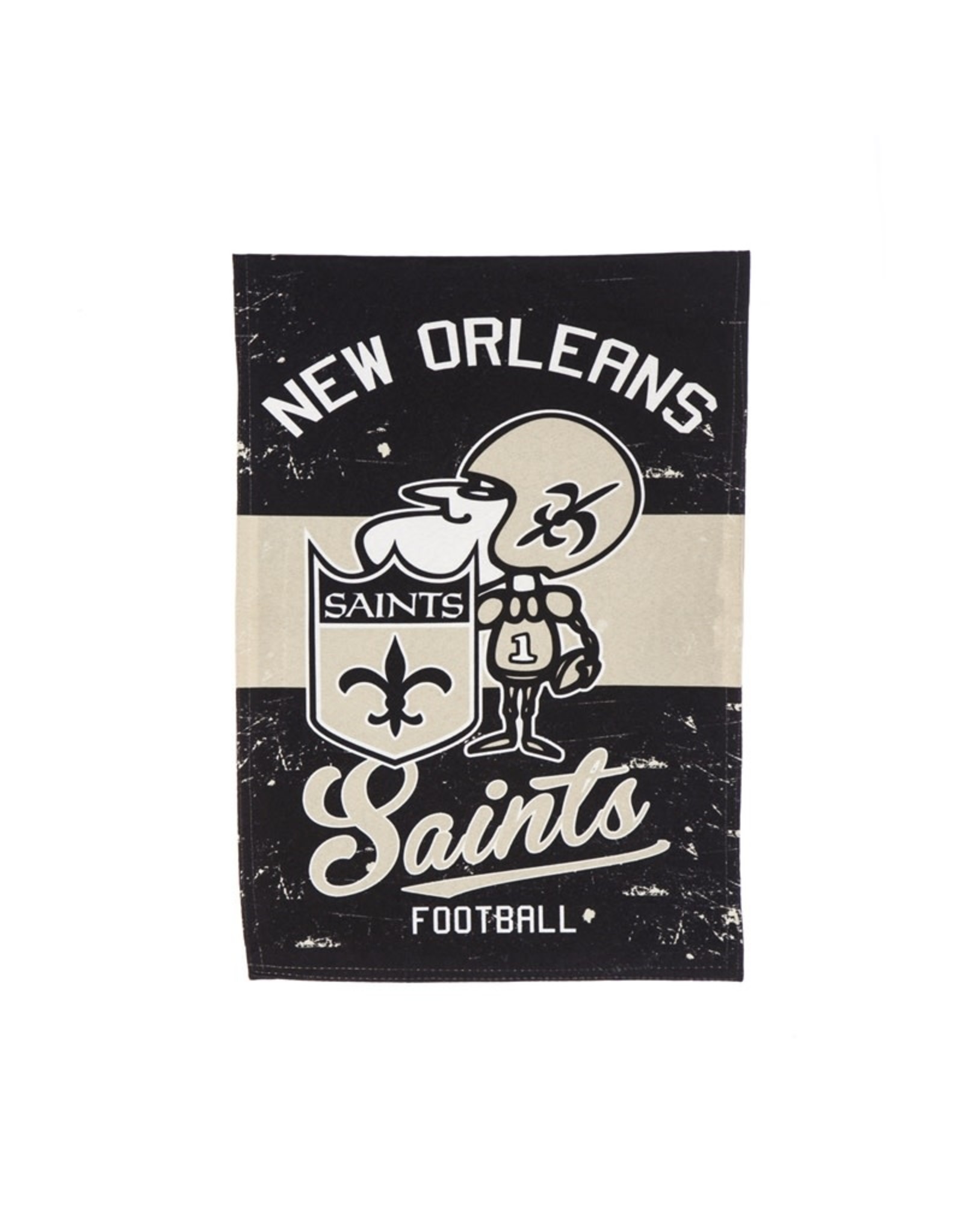Evergreen Enterprises New Orleans Saints Vintage Linen Garden Flag