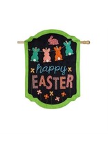 Evergreen Enterprises Happy Easter Chalkboard Banner House Burlap Flag