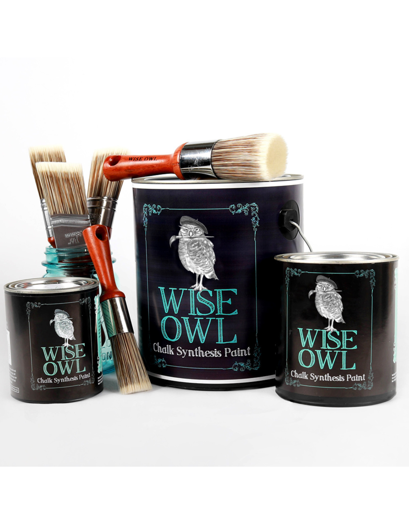 Wise Owl Paint Chalk Synthesis Paint Smokey Quartz-Pint