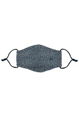 Ivystone Poly Face Mask W/Filter Pocket-Navy Organic Dots