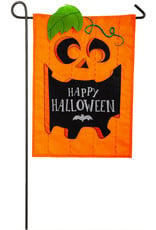 Evergreen Enterprises Jack-O-Halloween Applique Garden Flag