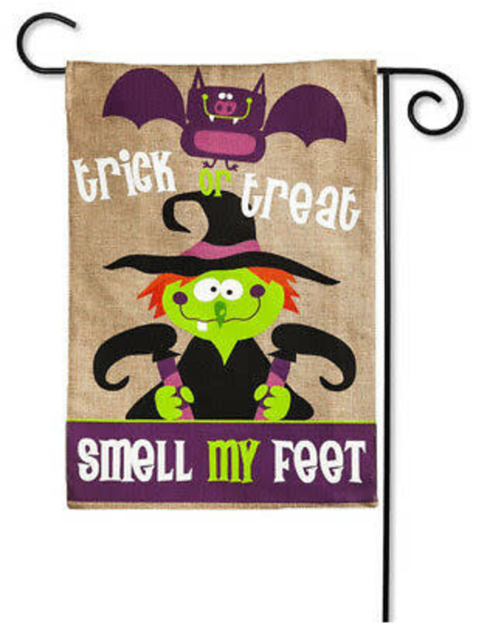 Evergreen Enterprises Smell My Feet Burlap Garden Flag