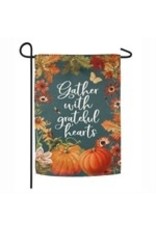 Evergreen Enterprises Fall Garden Gather Suede Garden Flag