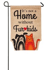 Evergreen Enterprises Fur Kids Garden Burlap Flag