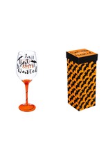 Evergreen Enterprises Bat Shit Wasted Wine Glass w/ Box, 12 oz.