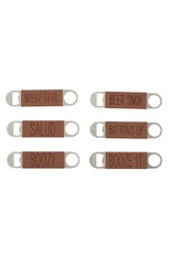 Mudpie Leather Wrapped Bottle Opener