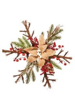 Evergreen Enterprises Burlap Holiday Snowflake Decor